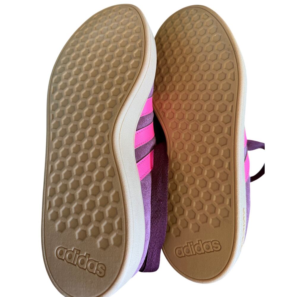 NWT Adidas Grand Court Base Shoes Shadow Red / Lucid Pink 10 - Picture 6 of 9